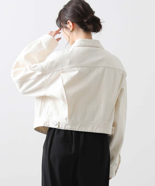 SOMETHING（サムシング）の「サムシングデニムジャケット（その他アウター・レディース・アイボリー/ブルー系・FREE）」の9枚目の写真