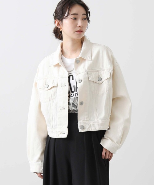 SOMETHING（サムシング）の「サムシングデニムジャケット（その他アウター・レディース・アイボリー/ブルー系・FREE）」の10枚目の写真