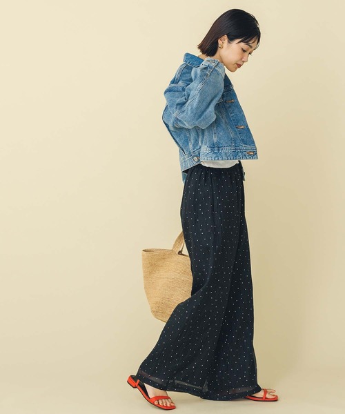 SOMETHING（サムシング）の「サムシングデニムジャケット（その他アウター・レディース・アイボリー/ブルー系・FREE）」の12枚目の写真