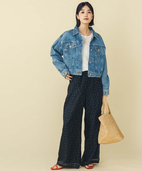 SOMETHING（サムシング）の「サムシングデニムジャケット（その他アウター・レディース・アイボリー/ブルー系・FREE）」の15枚目の写真