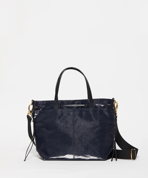 Jack Gomme（ジャックゴム）の「【JACK GOMME/ジャックゴム】ナイロン 巾着ショルダーバッグ　EMY（ショルダーバッグ・レディース・ネイビー/クリーム/シルバー/ブラウン/ダークグリーン・FREE）」の12枚目の写真