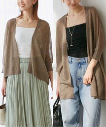 今季Rope Picnic ベージュ シースルー　カーディガン ROPE' PICNIC｜シアーチュールカーディガン | Rakuten Fashion