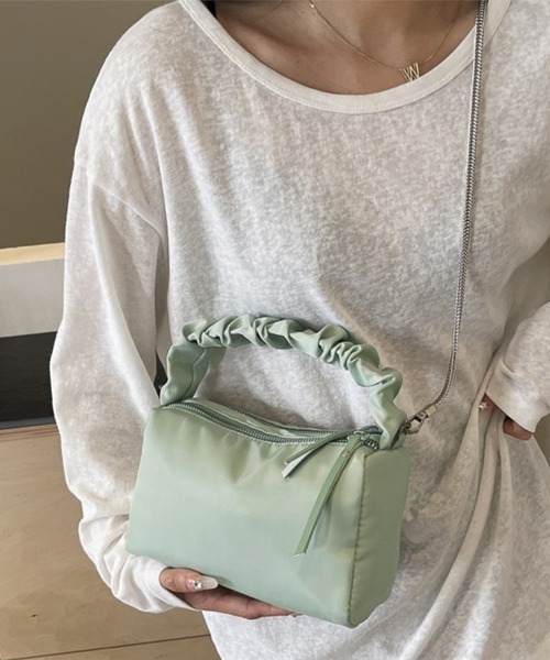 Miniministore(ミニミニストア)の「ショルダーバッグ 2way 斜めがけ(ショルダーバッグ・レディース・ブラック/オフホワイト/ミント/ピンク・FREE)」の4枚目の写真