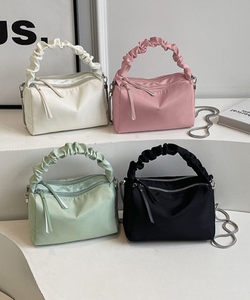 Miniministore(ミニミニストア)の「ショルダーバッグ 2way 斜めがけ(ショルダーバッグ・レディース・ブラック/オフホワイト/ミント/ピンク・FREE)」の5枚目の写真