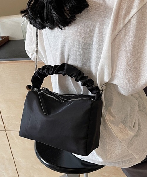 Miniministore(ミニミニストア)の「ショルダーバッグ 2way 斜めがけ(ショルダーバッグ・レディース・ブラック/オフホワイト/ミント/ピンク・FREE)」の6枚目の写真