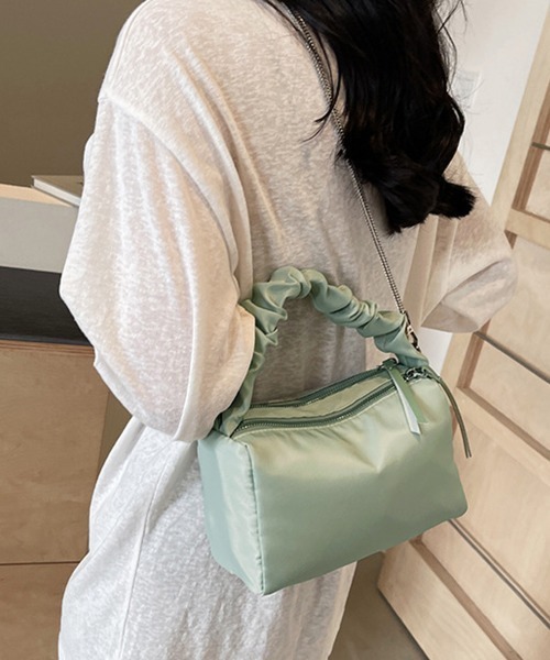 Miniministore(ミニミニストア)の「ショルダーバッグ 2way 斜めがけ(ショルダーバッグ・レディース・ブラック/オフホワイト/ミント/ピンク・FREE)」の11枚目の写真