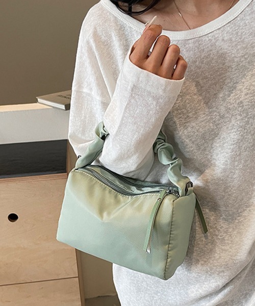 Miniministore(ミニミニストア)の「ショルダーバッグ 2way 斜めがけ(ショルダーバッグ・レディース・ブラック/オフホワイト/ミント/ピンク・FREE)」の12枚目の写真