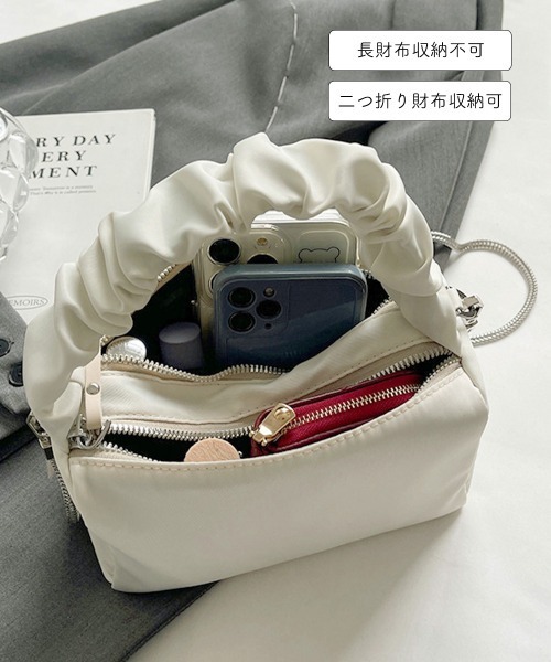 Miniministore(ミニミニストア)の「ショルダーバッグ 2way 斜めがけ(ショルダーバッグ・レディース・ブラック/オフホワイト/ミント/ピンク・FREE)」の16枚目の写真