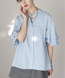 Layered frill shirt　レイヤードフリルシャツ