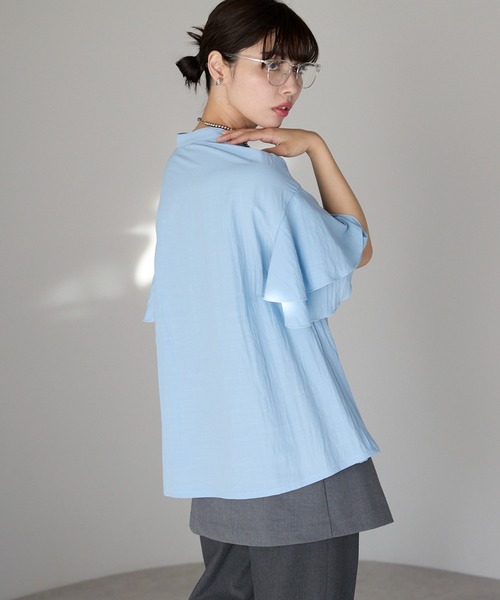 セール】Layered frill shirt レイヤードフリルシャツ（シャツ
