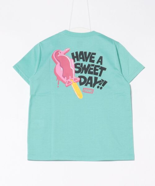 CHUMS チャムス 半袖 Tシャツ レディース アイスグラフィックTシャツ UVケア CH11-2536 セール】CHUMS/チャムス アイスグラフィックTシャツ/UVケア CH11
