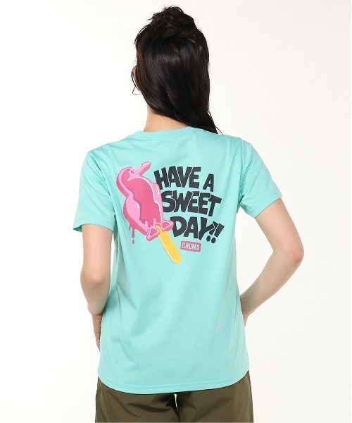 CHUMS(チャムス)の「CHUMS/チャムス アイスグラフィックTシャツ/UVケア CH11-2536(Tシャツ/カットソー・レディース・ホワイト/ミント/ブラック・M/L)」の21枚目の写真