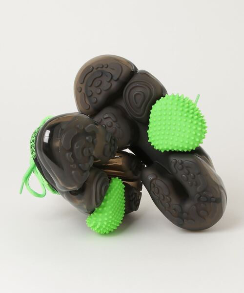 grounds（グラウンズ）の「【grounds】 MOOPIE EL MASSAGE BALL   -BLACK NEON GREEN（スニーカー・メンズ・ブラック・37/38/39/40/41.5/42/43/36）」の3枚目の写真