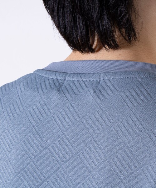 GLOSTER(グロスター)の「【GLOSTER/グロスター】ハシゴリンクスプルオーバー 長袖Tシャツ ロンT(Tシャツ/カットソー・メンズ・グレイッシュブルー/グレー/ホワイト/ネイビー・S/M/L)」の14枚目の写真