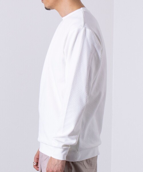 GLOSTER(グロスター)の「【GLOSTER/グロスター】ハシゴリンクスプルオーバー 長袖Tシャツ ロンT(Tシャツ/カットソー・メンズ・グレイッシュブルー/グレー/ホワイト/ネイビー・S/M/L)」の17枚目の写真