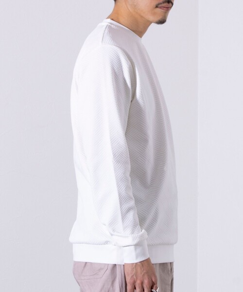 GLOSTER(グロスター)の「【GLOSTER/グロスター】ハシゴリンクスプルオーバー 長袖Tシャツ ロンT(Tシャツ/カットソー・メンズ・グレイッシュブルー/グレー/ホワイト/ネイビー・S/M/L)」の19枚目の写真