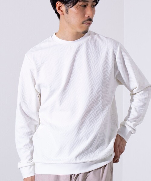 GLOSTER(グロスター)の「【GLOSTER/グロスター】ハシゴリンクスプルオーバー 長袖Tシャツ ロンT(Tシャツ/カットソー・メンズ・グレイッシュブルー/グレー/ホワイト/ネイビー・S/M/L)」の20枚目の写真