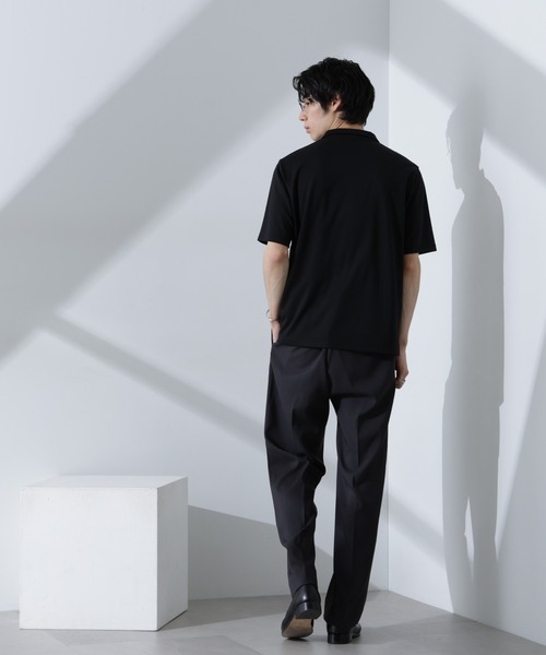 NANO universe（ナノユニバース）の「Pe/Ry鹿の子ポロシャツ 半袖（ポロシャツ・メンズ・ダークグリーン/ブラック/ブルーグレー/エンジ/ネイビー/チャコール・M/L）」の12枚目の写真