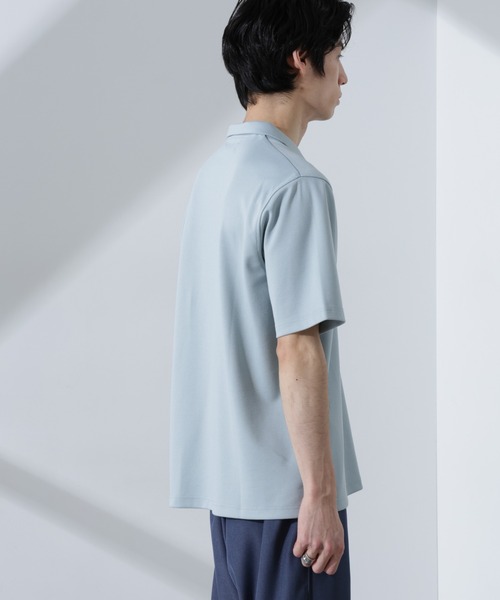 NANO universe（ナノユニバース）の「Pe/Ry鹿の子ポロシャツ 半袖（ポロシャツ・メンズ・ダークグリーン/ブラック/ブルーグレー/エンジ/ネイビー/チャコール・M/L）」の15枚目の写真