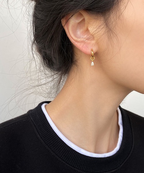 LA VORAGINE（ラ ヴォラジネ）の「銀メッキアレルギー対応3点セットのピアス（ピアス（両耳用）・レディース・シルバー/ゴールド・FREE）」の5枚目の写真
