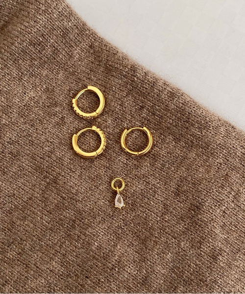 LA VORAGINE（ラ ヴォラジネ）の「銀メッキアレルギー対応3点セットのピアス（ピアス（両耳用）・レディース・シルバー/ゴールド・FREE）」の16枚目の写真