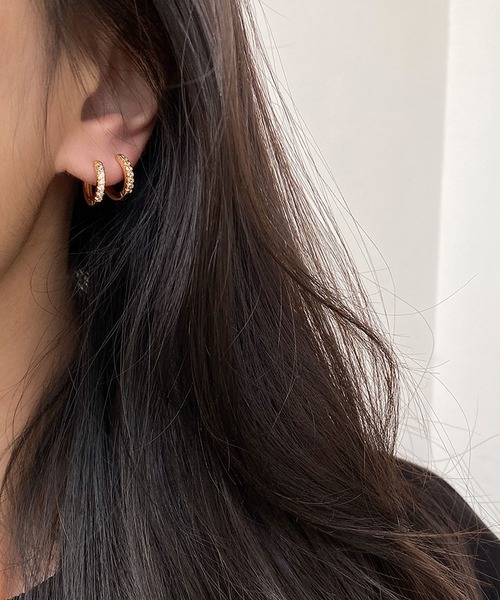 LA VORAGINE（ラ ヴォラジネ）の「銀メッキアレルギー対応3点セットのピアス（ピアス（両耳用）・レディース・シルバー/ゴールド・FREE）」の3枚目の写真