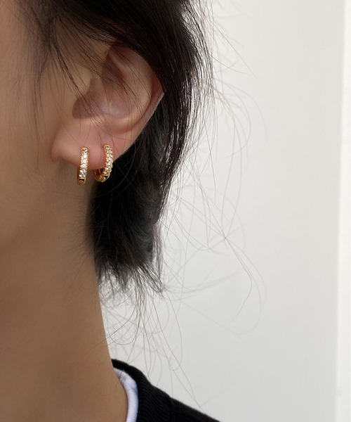 LA VORAGINE（ラ ヴォラジネ）の「銀メッキアレルギー対応3点セットのピアス（ピアス（両耳用）・レディース・シルバー/ゴールド・FREE）」の7枚目の写真