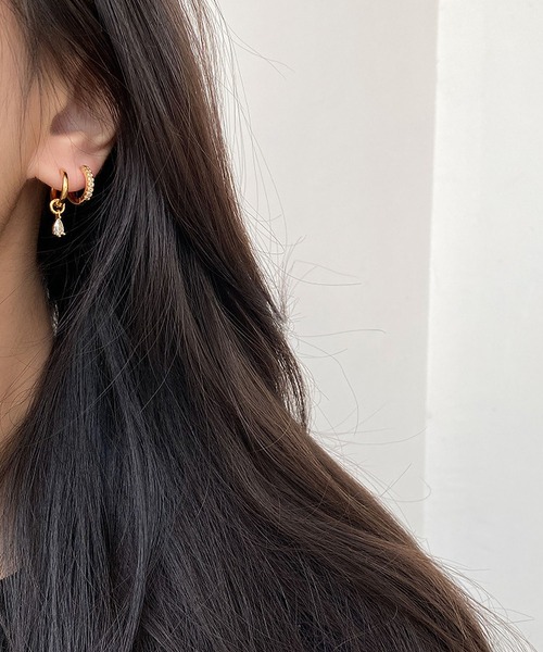 LA VORAGINE（ラ ヴォラジネ）の「銀メッキアレルギー対応3点セットのピアス（ピアス（両耳用）・レディース・シルバー/ゴールド・FREE）」の9枚目の写真