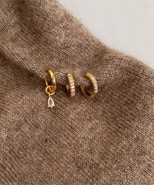 LA VORAGINE（ラ ヴォラジネ）の「銀メッキアレルギー対応3点セットのピアス（ピアス（両耳用）・レディース・シルバー/ゴールド・FREE）」の11枚目の写真