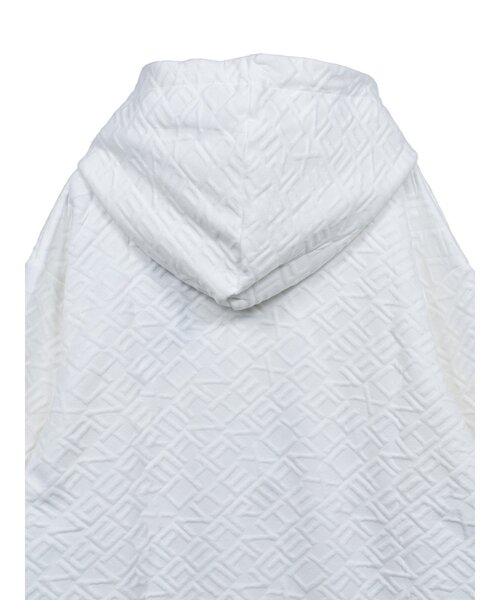 ARMANI EXCHANGE（アルマーニエクスチェンジ）の「【ARMANI EXCHANGE】AX オールオーバージャカードロゴ フーデッドスウェットプルオーバー ジャガードプルパーカー（パーカー・メンズ・ホワイト/ブラック・3/2/1）」の12枚目の写真