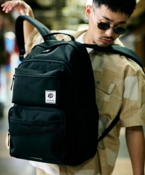 EDGELINK(エッジリンク)の「リュックサック ポケットパック_NJ 37L 60272(バックパック/リュック・メンズ・ブラック/マルチ/ベージュ/オレンジ・FREE)」の2枚目の写真
