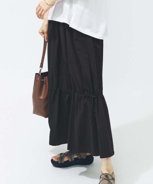 PUMA（プーマ）の「プーマ PUMA SUMMER ウーブン ロングスカート（ワンピース・レディース・カーキ/ブラック・M/L）」の9枚目の写真