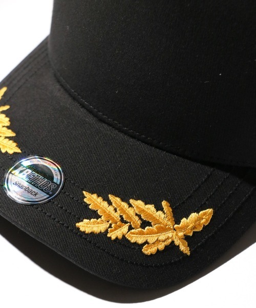 C.E.L.STORE(セルストア)の「KBETHOS / ケービーエトス GOLD LEAF EMBROIDERY 5PANEL SNAPBACK CAP 金刺しゅう 5パネル キャップ スナップバック(キャップ・メンズ・ナチュラル/ブラック・ONE SIZE)」の12枚目の写真