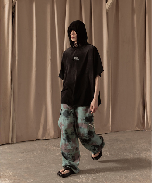 LIBERE(リベーレ)の「LIBERE リベーレ / MESH HOOD T-SHIRT メッシュフードボックスビッグシルエットフードTシャツ / 251238-251239(Tシャツ/カットソー・メンズ・ブラック/ネイビー・LARGE/MEDIUM/SMALL)」の20枚目の写真