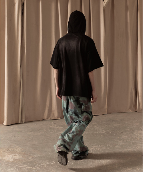LIBERE(リベーレ)の「LIBERE リベーレ / MESH HOOD T-SHIRT メッシュフードボックスビッグシルエットフードTシャツ / 251238-251239(Tシャツ/カットソー・メンズ・ブラック/ネイビー・LARGE/MEDIUM/SMALL)」の19枚目の写真