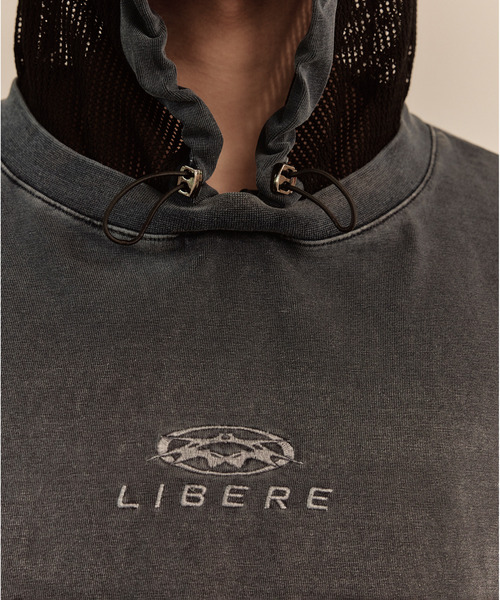 LIBERE(リベーレ)の「LIBERE リベーレ / MESH HOOD T-SHIRT メッシュフードボックスビッグシルエットフードTシャツ / 251238-251239(Tシャツ/カットソー・メンズ・ブラック/ネイビー・LARGE/MEDIUM/SMALL)」の11枚目の写真