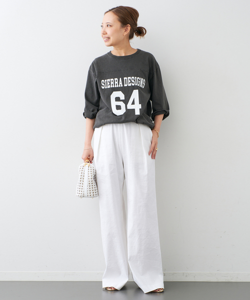 SIERRA DESIGNS(シェラデザイン)の「【SIERRA DESIGNS/シエラデザインズ】 80S FOOTBALL TEE(Tシャツ/カットソー・レディース・ブラック・FREE)」の7枚目の写真