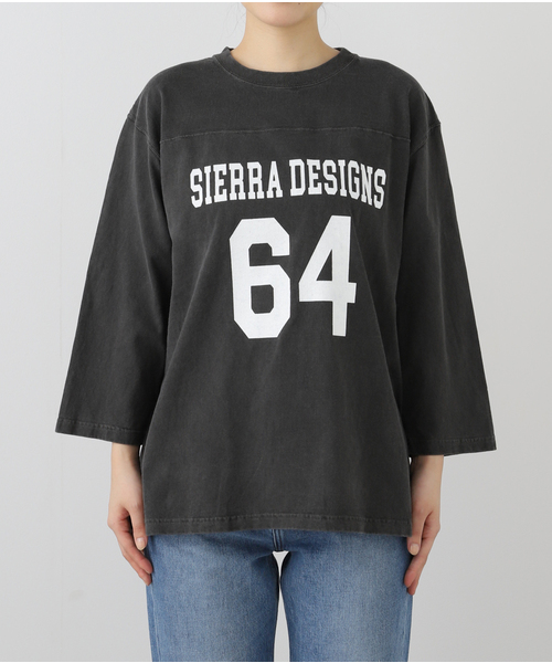 SIERRA DESIGNS(シェラデザイン)の「【SIERRA DESIGNS/シエラデザインズ】 80S FOOTBALL TEE(Tシャツ/カットソー・レディース・ブラック・FREE)」の4枚目の写真