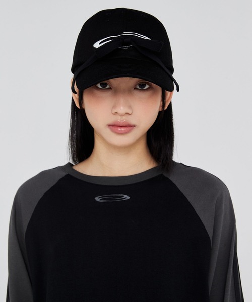 Opening Project(オープニングプロジェクト)の「Opening Project/リボンCAP(キャップ・レディース・ブラック・ONE SIZE)」の2枚目の写真