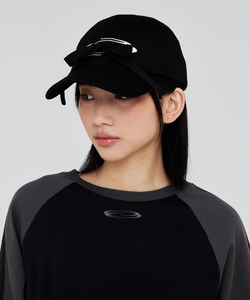 Opening Project(オープニングプロジェクト)の「Opening Project/リボンCAP(キャップ・レディース・ブラック・ONE SIZE)」の3枚目の写真