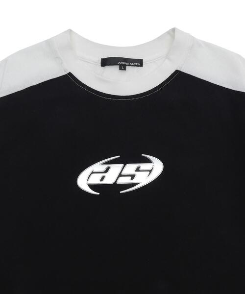 WEGO(ウィゴー)の「WEGO/メタルプリントパイピングT(Tシャツ/カットソー・メンズ・ブラック/ホワイト・MEDIUM/LARGE)」の6枚目の写真