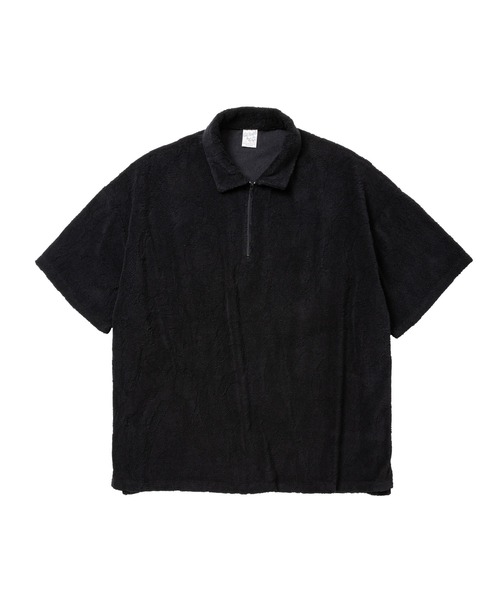 セール】SNAKE PATTERN JACQUARD PILE POLO（ポロシャツ）｜CALEE