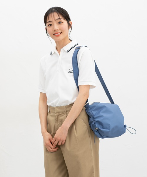 Honeys（ハニーズ）の「【撥水加工】ドロストミニショルダー（ショルダーバッグ・レディース・アイボリー/ライトグレー/ブラック/ブルー・FREE）」の11枚目の写真