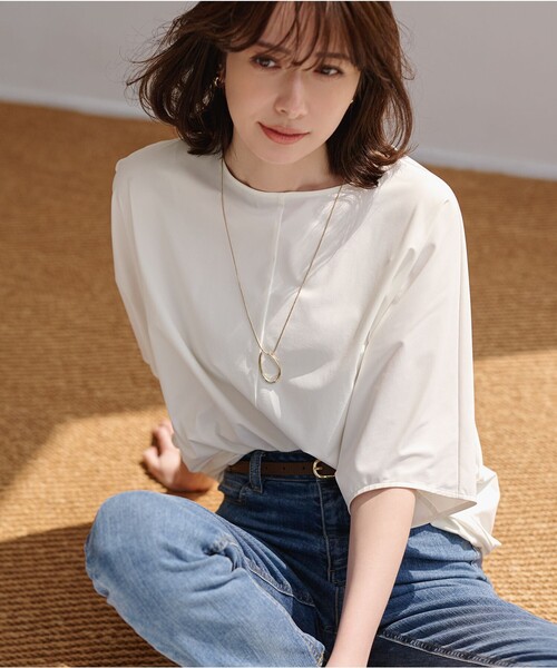 ICB(アイシービー)の「マットスキューバ ドルマンスリーブプルオーバー(Tシャツ/カットソー・レディース・黄土色系/アイボリー系/ブラック系・LARGE/X-LARGE)」の8枚目の写真