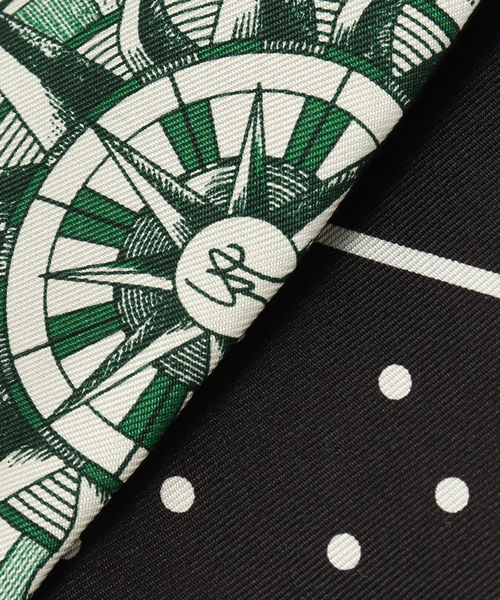 La TOTALITE（ラトータリテ）の「【manipuri/マニプリ】別注3WAYリバーシブルシルクタイ（その他小物・レディース・ブラック/グリーン・FREE）」の8枚目の写真