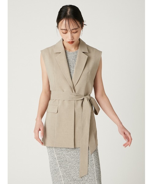 FRAY I.D（フレイアイディー）の「ボックスプリーツジレ