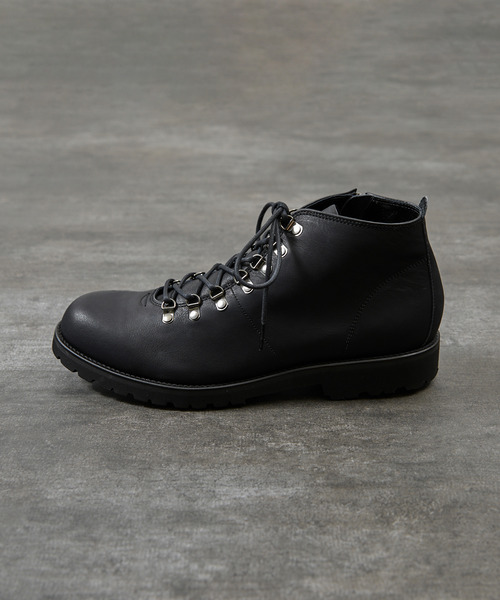 PADRONE（パドローネ）の「PADRONE パドローネ / WP SIDE ZIP TREKKING BOOTS (WATER PROOF LEATHER) ウォータープルーフレザートレッキングブーツ レインブーツ 撥水 防水 ビブラムソール 日本製 / PU7358-1128（ブーツ・メンズ・ダークブラウン/ブラック・40/41/42）」の14枚目の写真