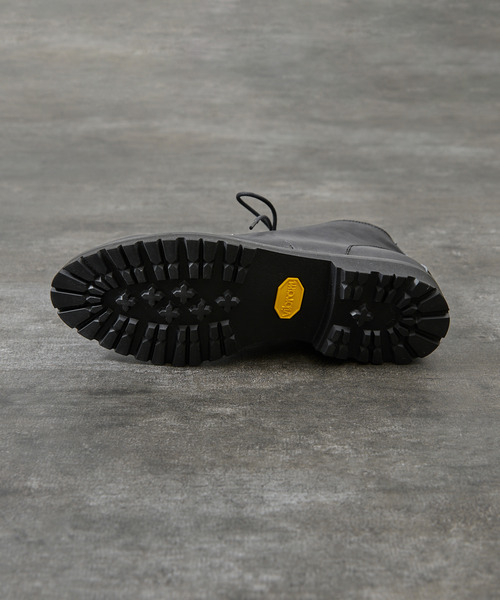 PADRONE（パドローネ）の「PADRONE パドローネ / WP SIDE ZIP TREKKING BOOTS (WATER PROOF LEATHER) ウォータープルーフレザートレッキングブーツ レインブーツ 撥水 防水 ビブラムソール 日本製 / PU7358-1128（ブーツ・メンズ・ダークブラウン/ブラック・40/41/42）」の19枚目の写真