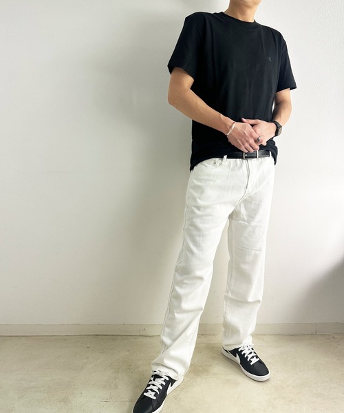 Calvin Klein Jeans（カルヴァンクラインジーンズ）の「CALVIN KLEIN JEANS カルバンクラインジーンズ HEAVY REGULAR TEE ヘビーウェイト レギュラーフィット ショートスリーブTシャツ（Tシャツ/カットソー・メンズ・ホワイト/ブラック・M/L/XL）」の10枚目の写真