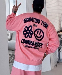 ARULE（アルール）の「A'GEM/9 × .kom 『ARULE/アルール』 スマイルペイントスウェットプルオーバー（スウェット）」